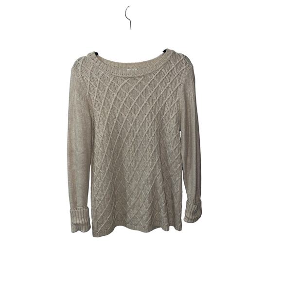 J Crew Women's Cream Merino Wool Blend Sweater Size M - Picture 1 of 7